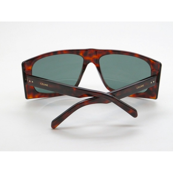 CELINE HAVANA/BLUE OVERSIZED UNISEX SUNGLASSES CL40089I - Picture 4 of 7